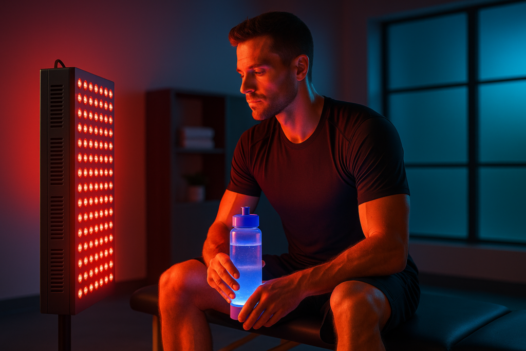 Hydrogen water red light therapy athlete performance recovery