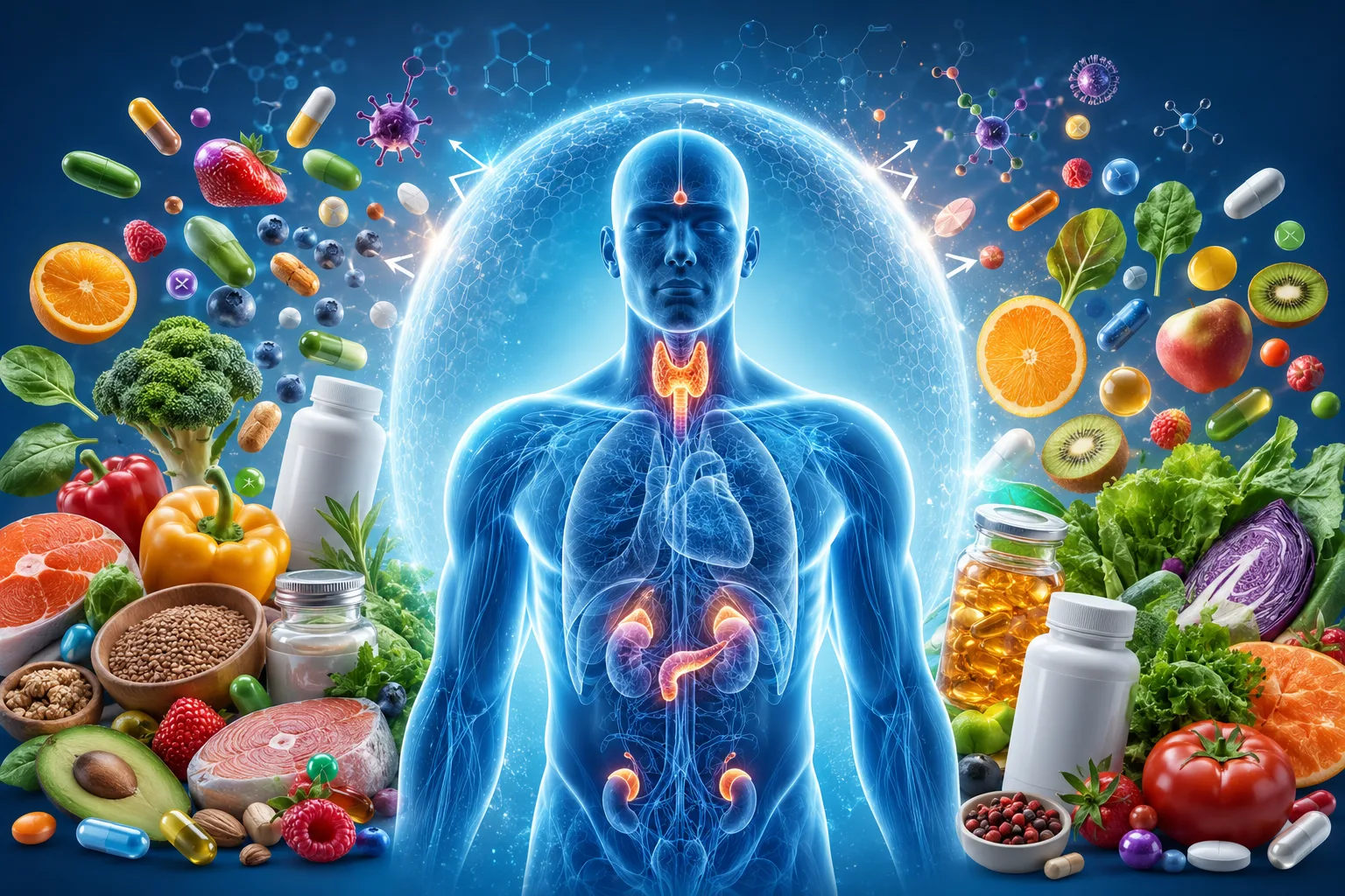 Whole foods rich in vitamins and minerals for reducing endocrine disruptor effects