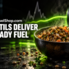 Steaming bowl of lentils served as a hearty daily diet staple