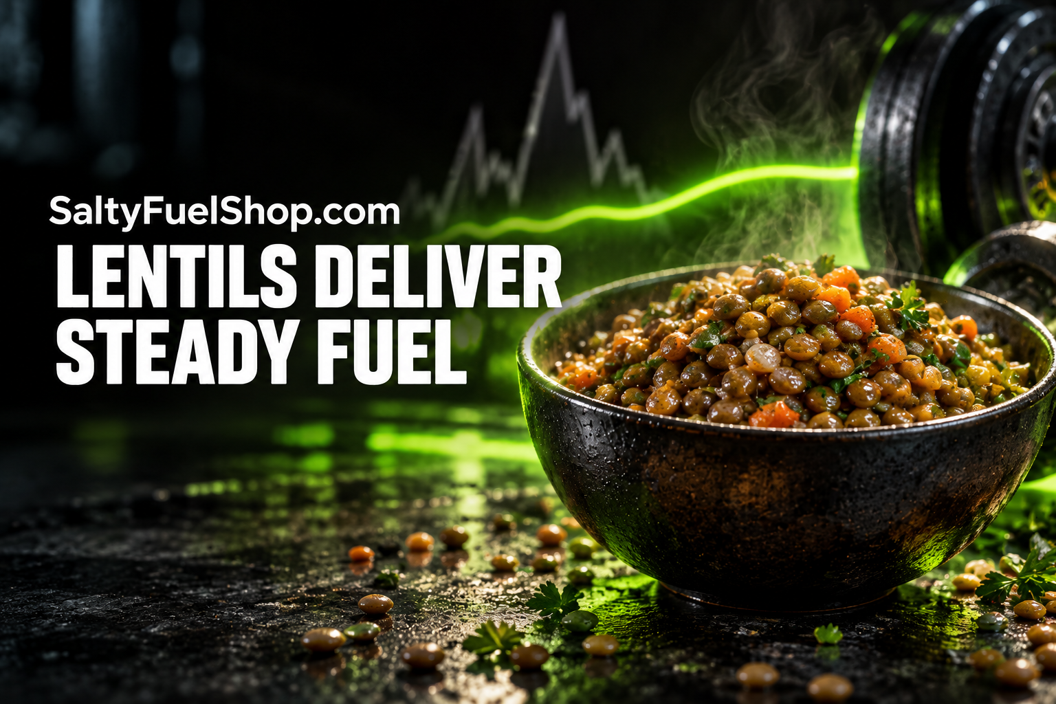 Steaming bowl of lentils served as a hearty daily diet staple