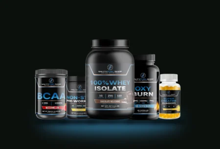 Salty Cut bundle: LEAN 100% Whey Isolate 2lb – Chocolate, PUMP Non-Stim Pre-Workout – Pineapple, ULTRA BURN – Oxy Burn Fat Burner, SURGE BCAA – Watermelon, Super Creatine Gummies – 1000mg