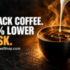 Black coffee poured into a cup, suggesting longer life