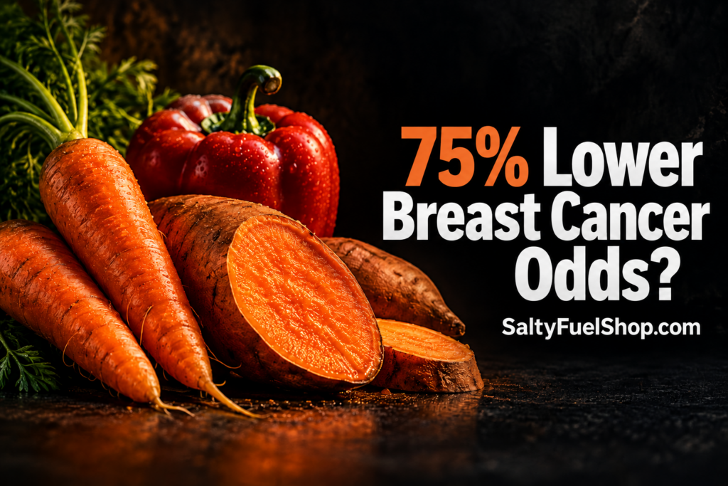 Carotenoid-rich vegetables like carrots and sweet potatoes linked to lower breast cancer risk