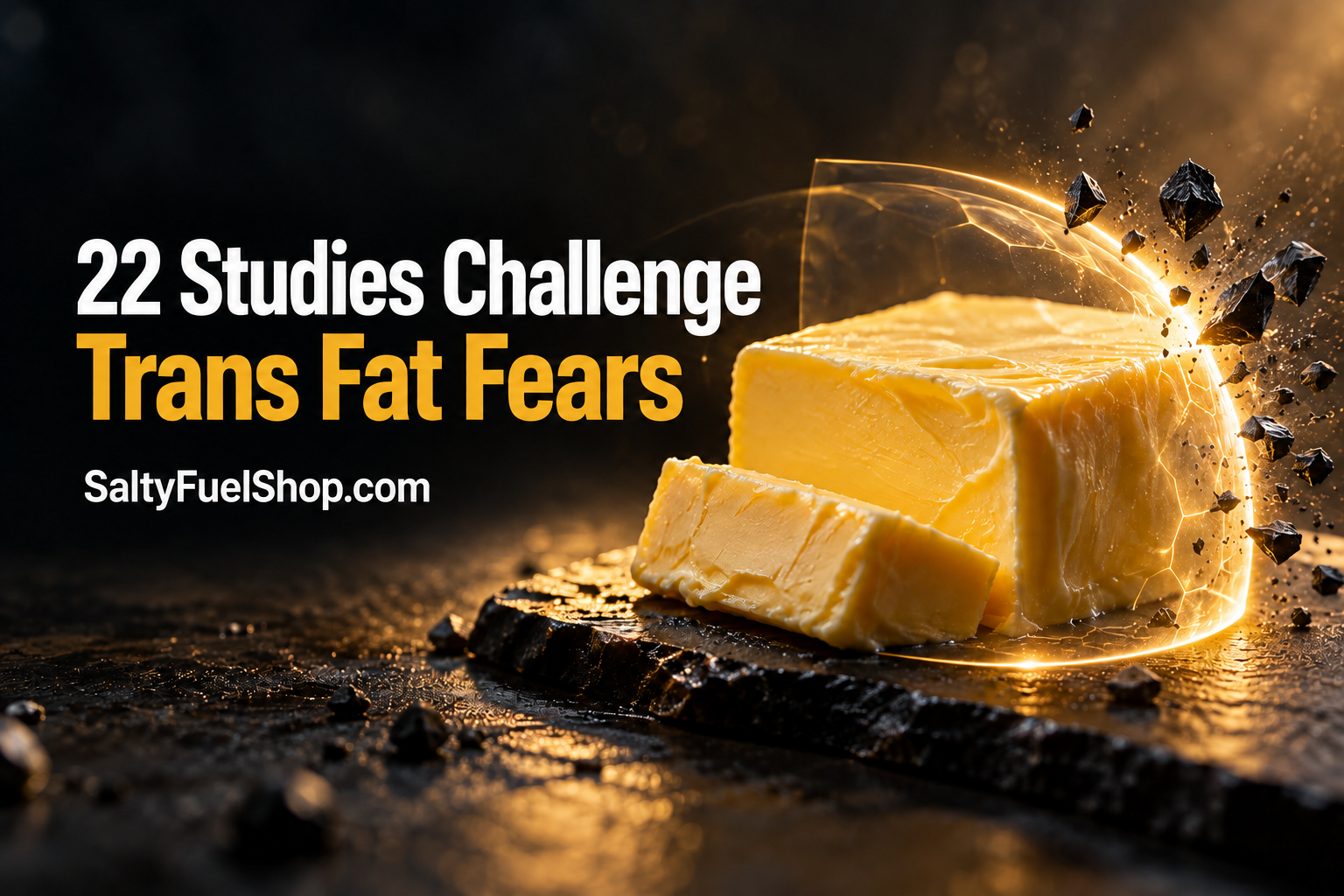 Block of butter and cheese representing dairy trans fats research
