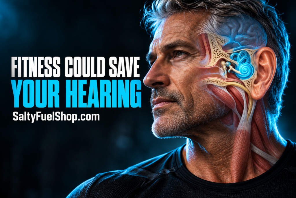 Fitness linked to hearing shown through an older man's exposed inner ear anatomy