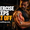 Exercise for keeping weight off shown with man lifting dumbbell