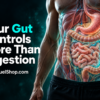 Metabolism and gut health illustrated in a human torso anatomy