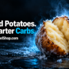 Resistant starch cooling demonstrated by chilled baked potato on ice