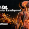 Woman with visible digestive system rejecting ultra-processed food Linked to depression