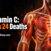 Anatomical illustration of human muscles and blood vessels for a vitamin C blood disorder