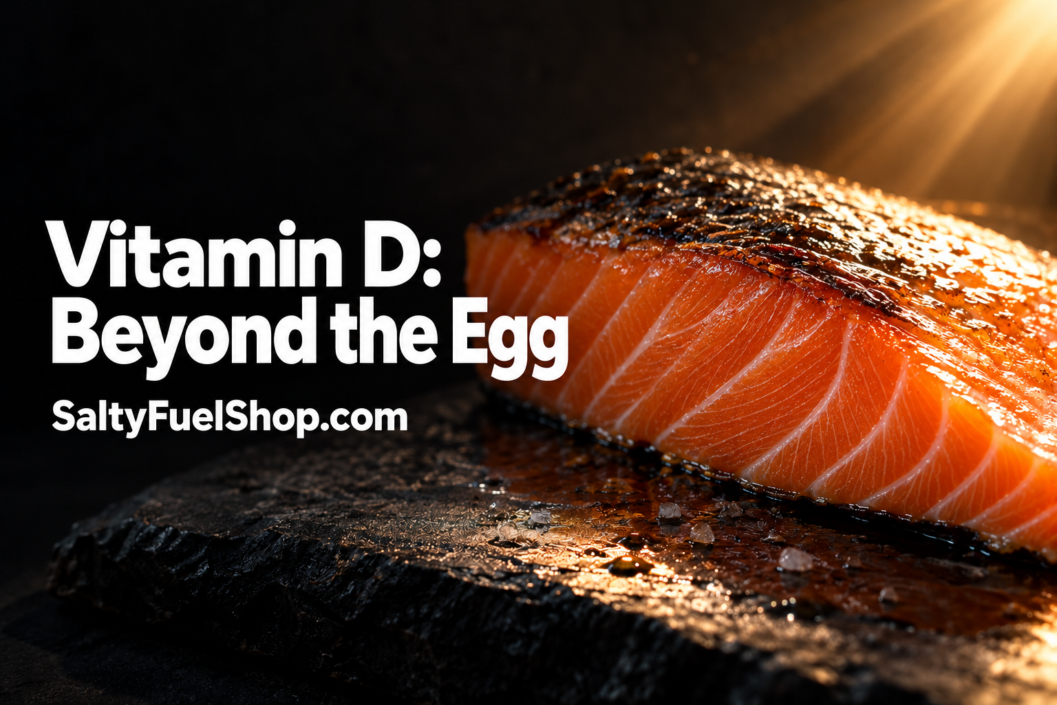 Seared salmon fillet as a top vitamin D foods choice