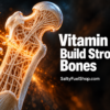 Vitamin K Benefits illustrated through a glowing bone structure against a dark background